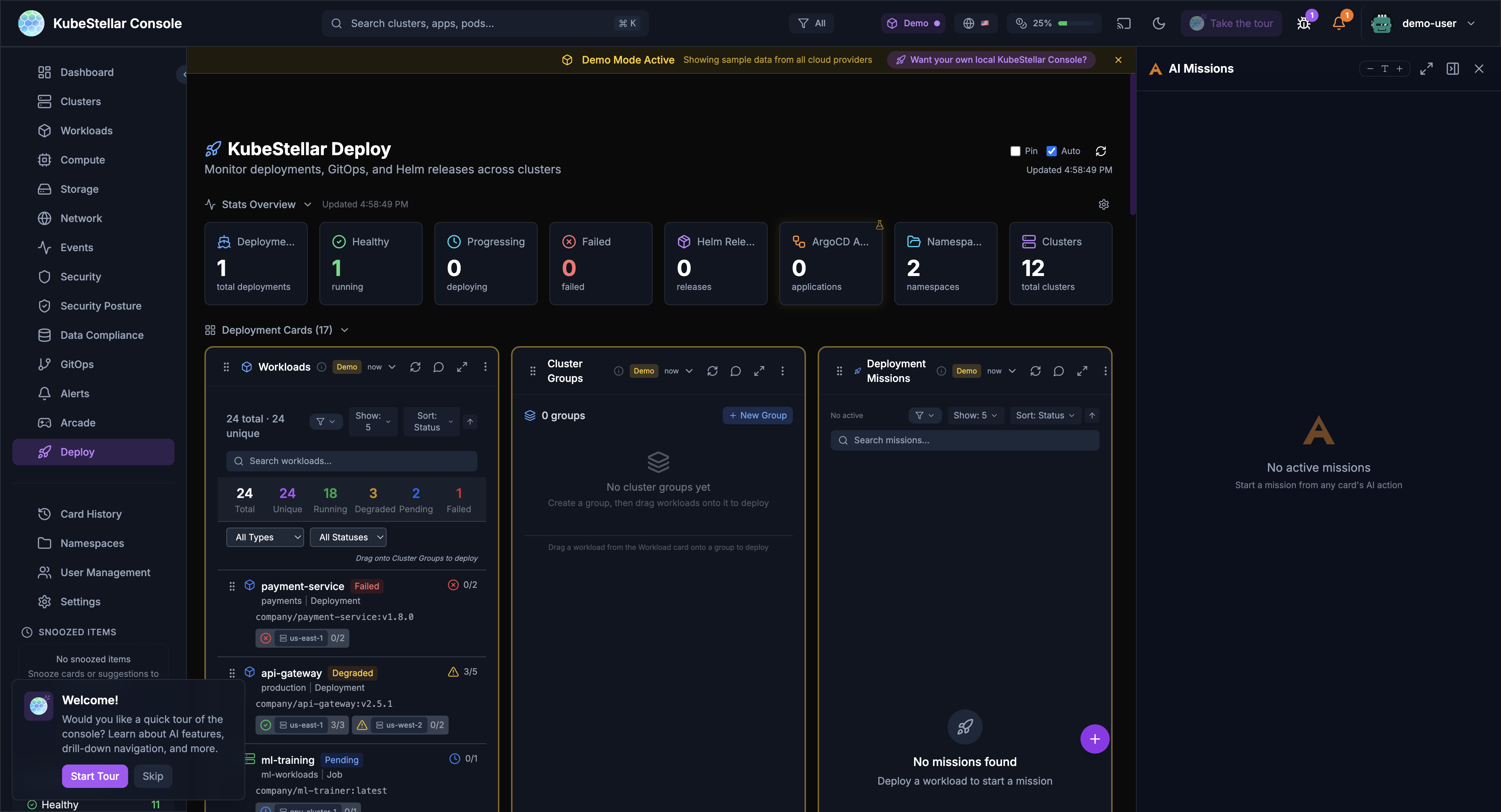 Deploy with AI Missions